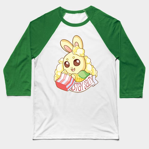 Nummy Bunnies- Stay Salty Baseball T-Shirt by strawberryquiche